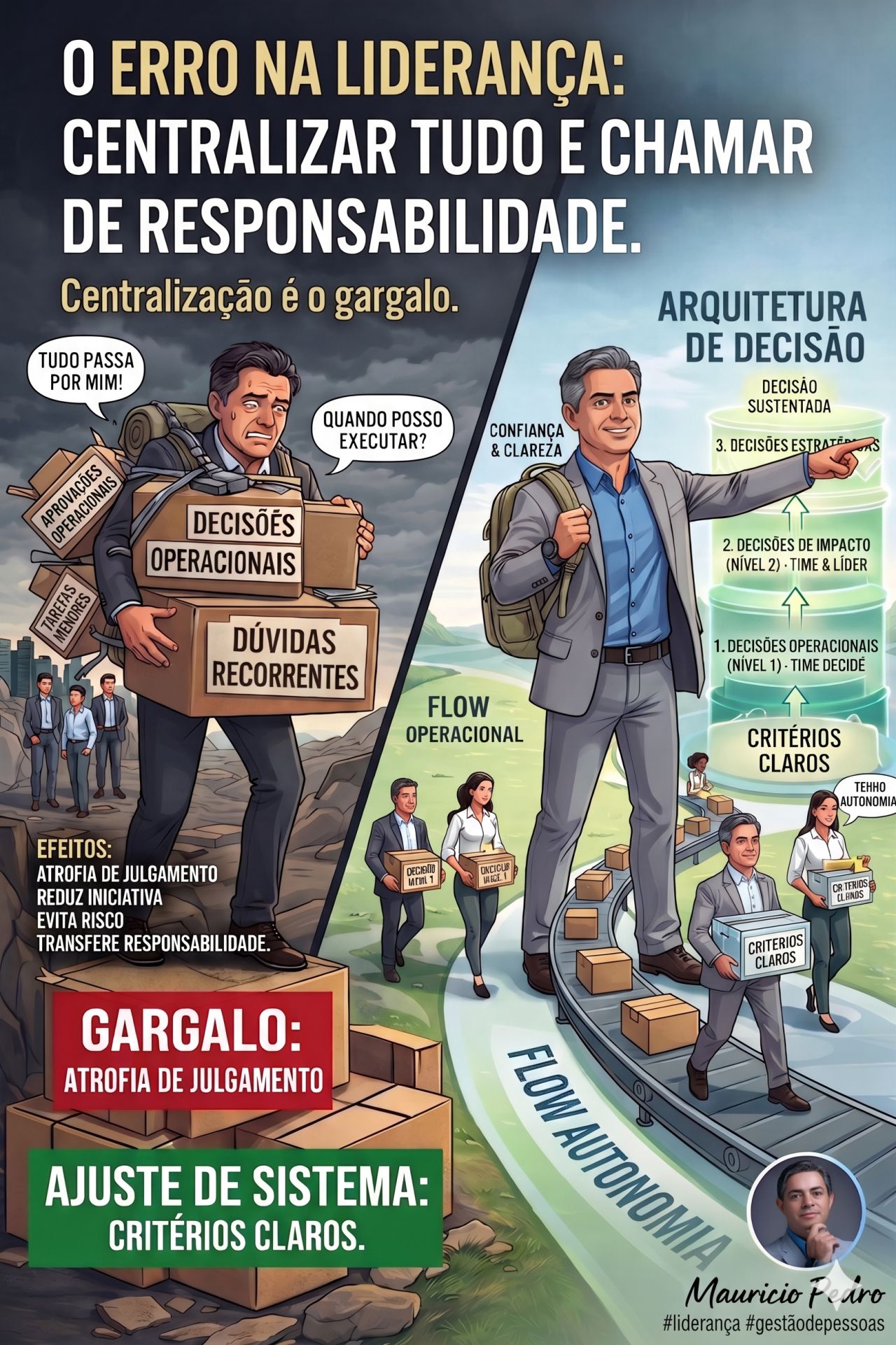 O erro na liderança: centralizar tudo
